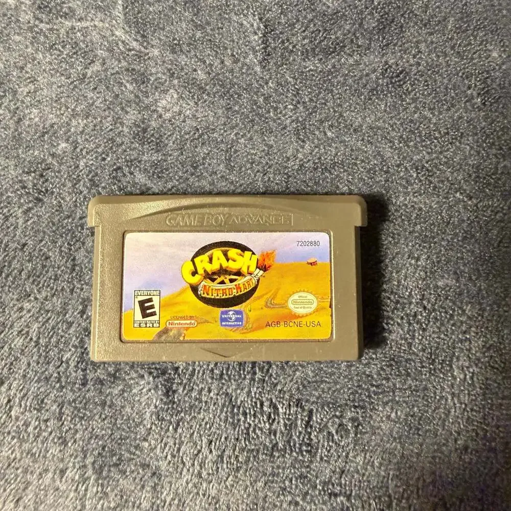 CRASH NITRO KART GBA GAME BOY ADVANCE CARTRIDGE AUTHENTIC TESTED💥